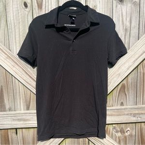 H&M Men’s Black Cotton Stretch Polo Sz Small